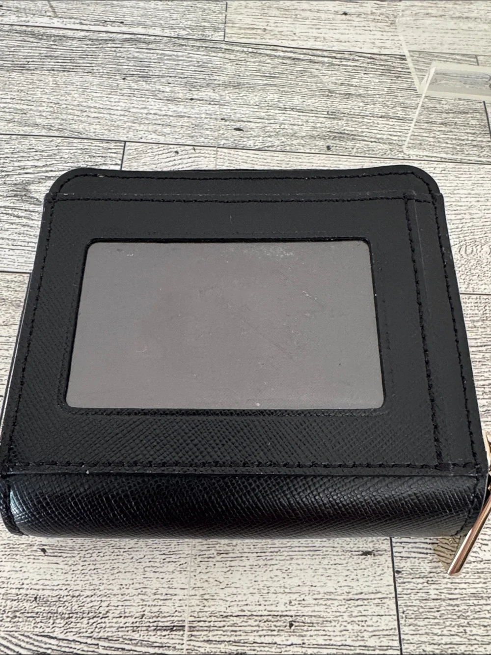 Kate Spade Black Leather Compact Wallet